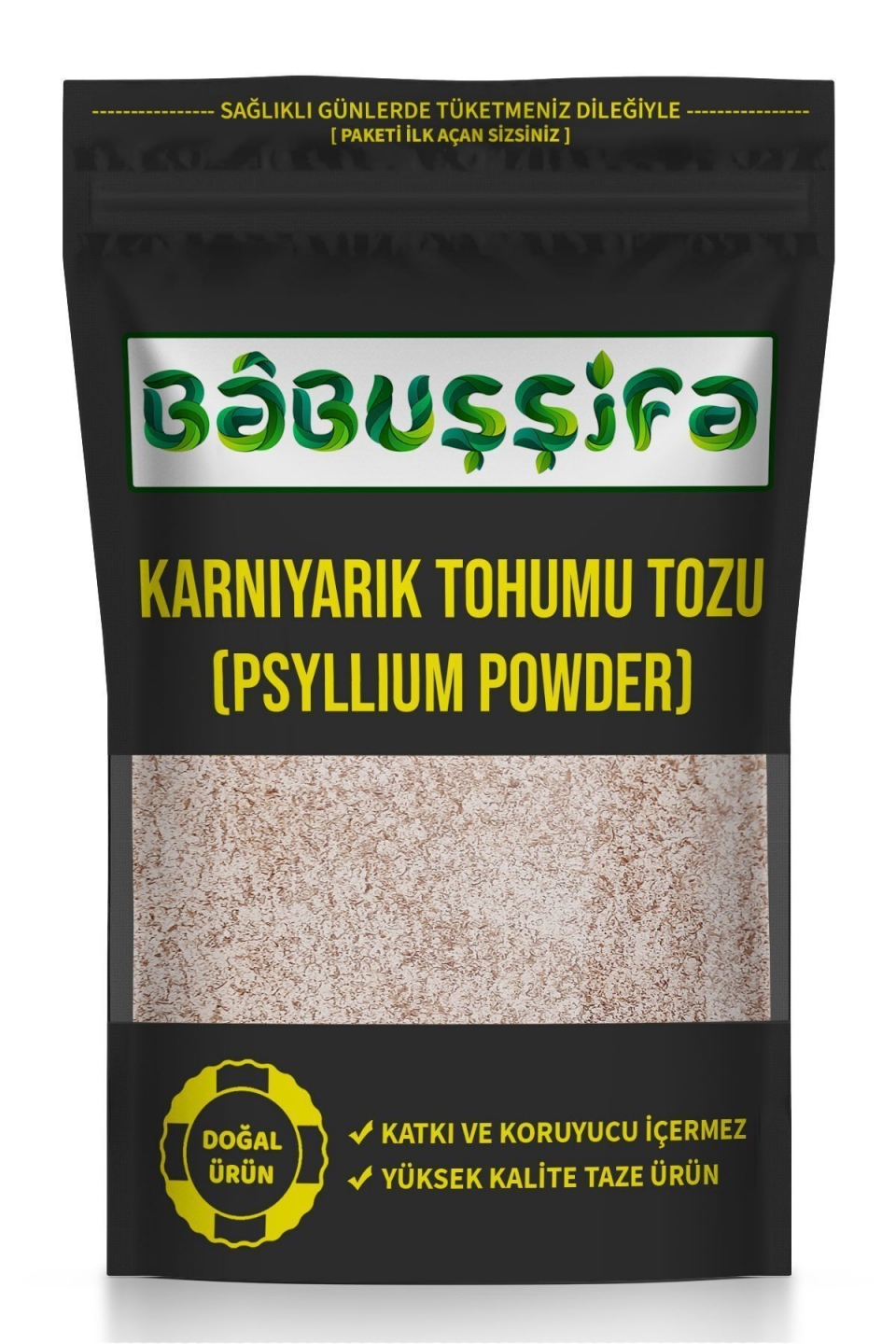 Karnıyarık Otu Tohumu Tozu Psyllium Powder (Taze Öğütülmüş)