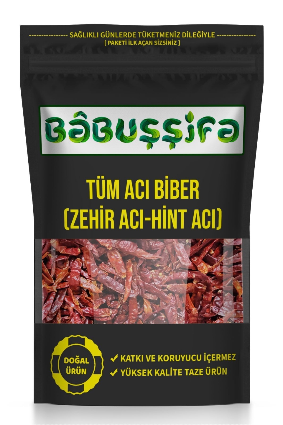 Kurutulmuş Tüm Acı Biber Süper Acı