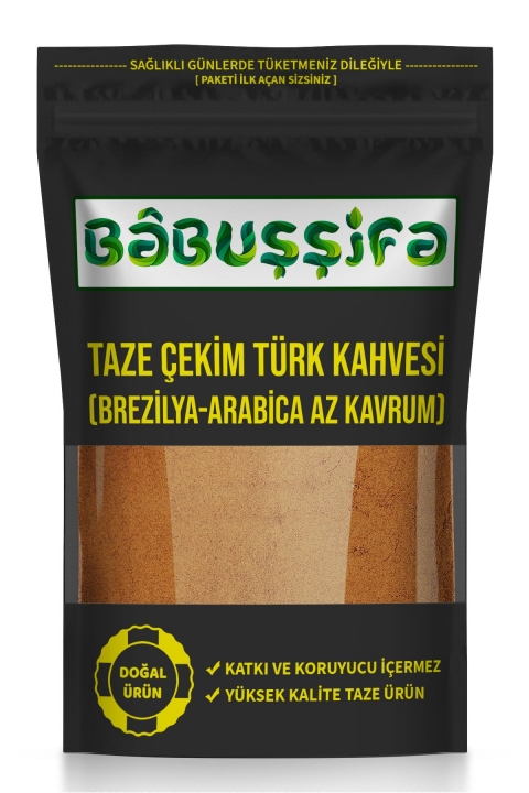 Taze Çekilmiş Türk Kahvesi Az Kavrulmuş (Brezilya-Arabica/Süper Aroma)