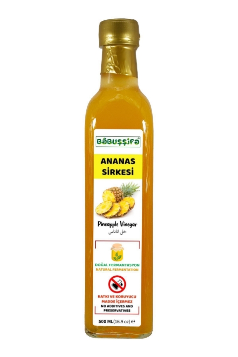 Doğal Fermantasyon Detoks Ananas Sirkesi Köy El Yapımı İçilebilir 500ml