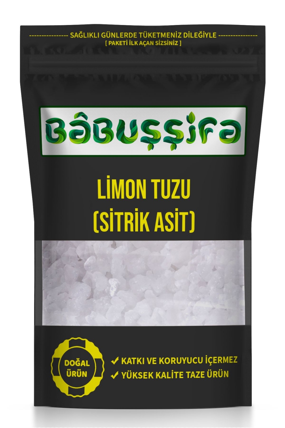 Doğal Limon Tuzu (Sitrik Asit)