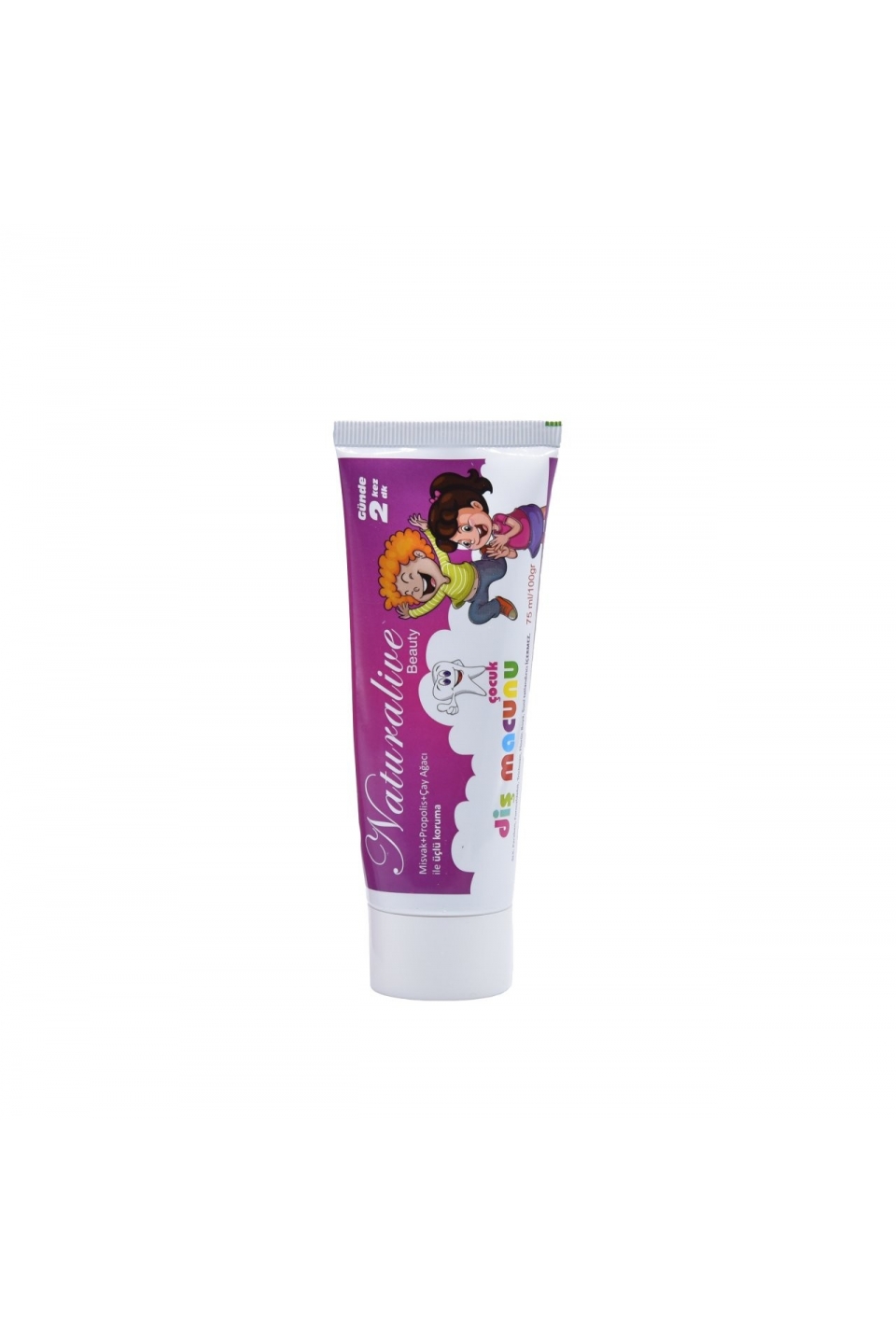 Naturalive Florürsüz Doğal Çocuk Diş Macunu 75ml
